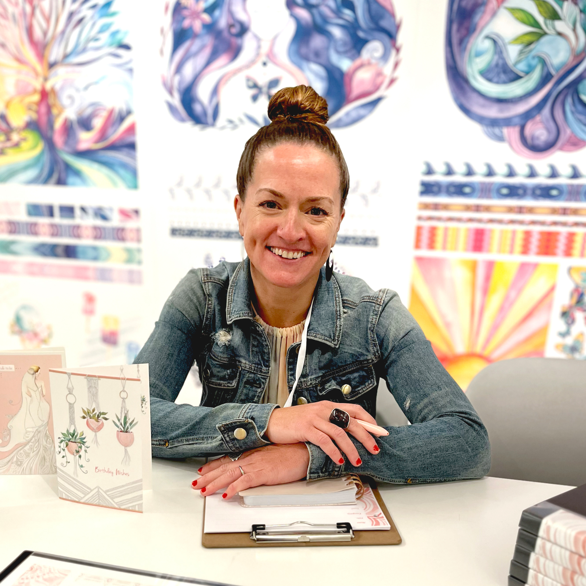 Michele Frusciano at a trade show